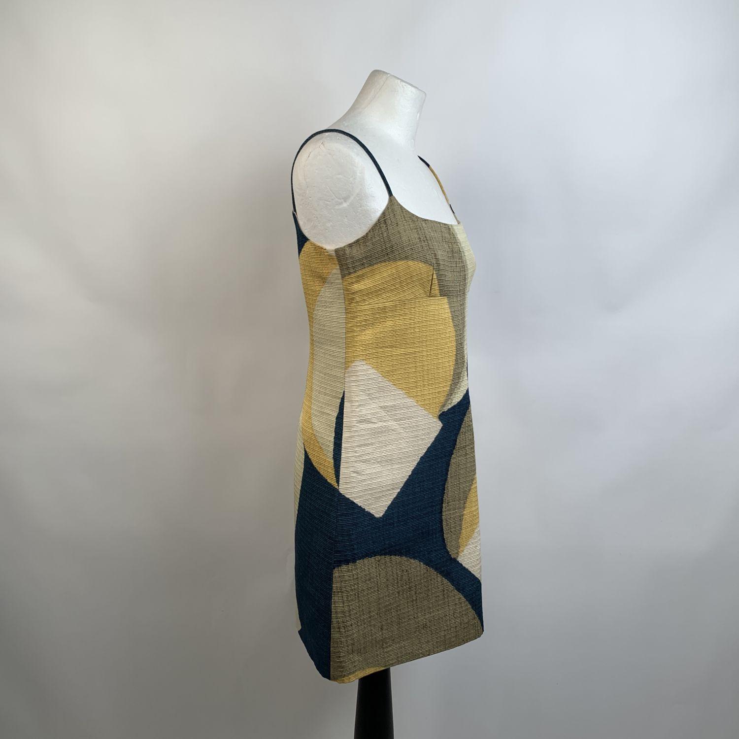 Women's Marc Jacobs Geometric Cotton and Silk Mini Dress Size 6