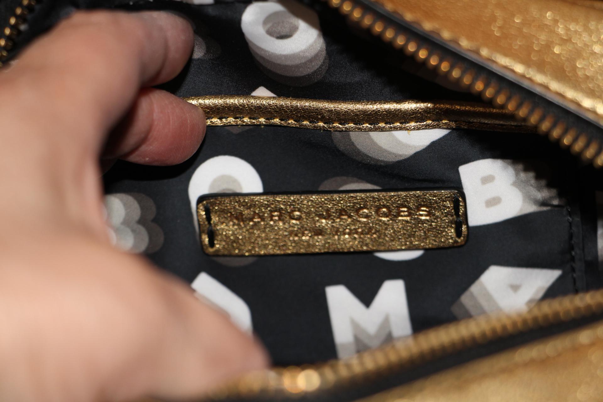 Marc Jacobs Gold Leather Bag 2