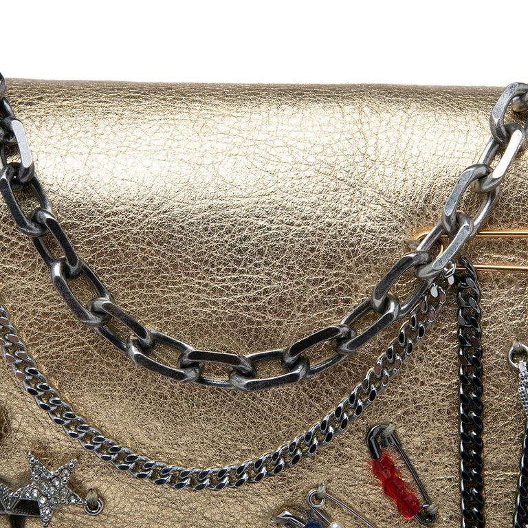 Marc Jacobs Gold Leather Charms And Trinket Crossbody Bag For Sale at 1stDibs