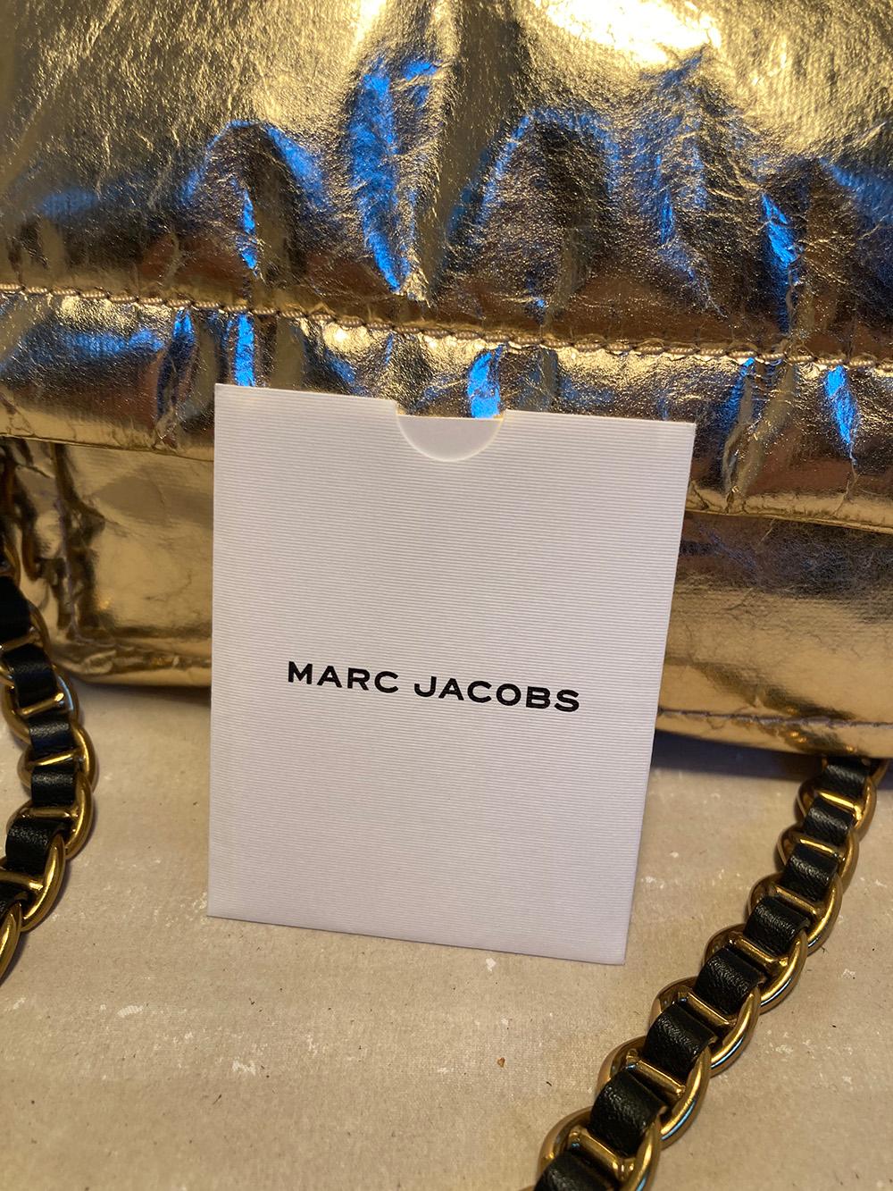 Marc Jacobs Gold Pillow Bag  For Sale 4