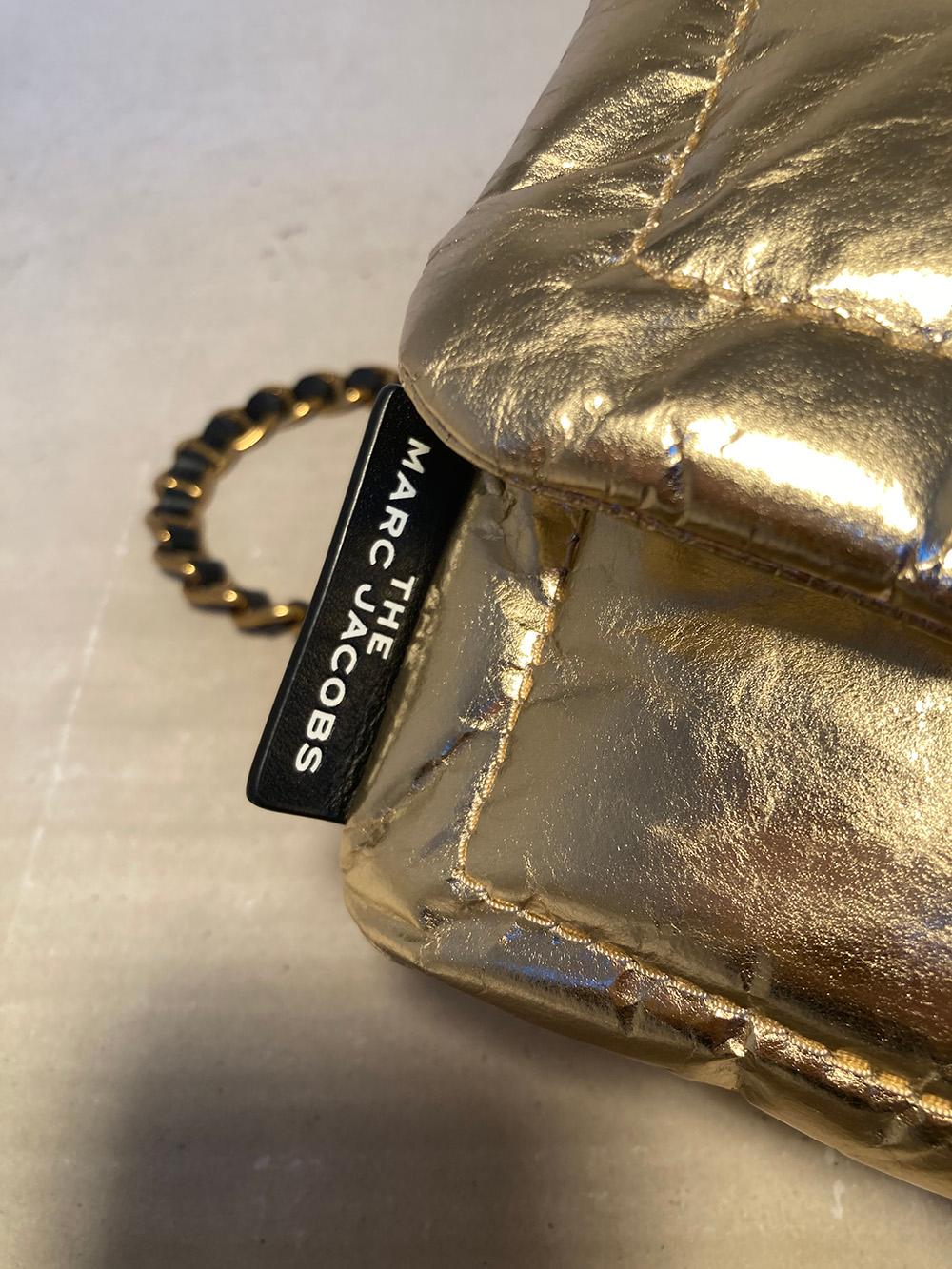Marc Jacobs Gold Pillow Bag  In New Condition For Sale In Philadelphia, PA