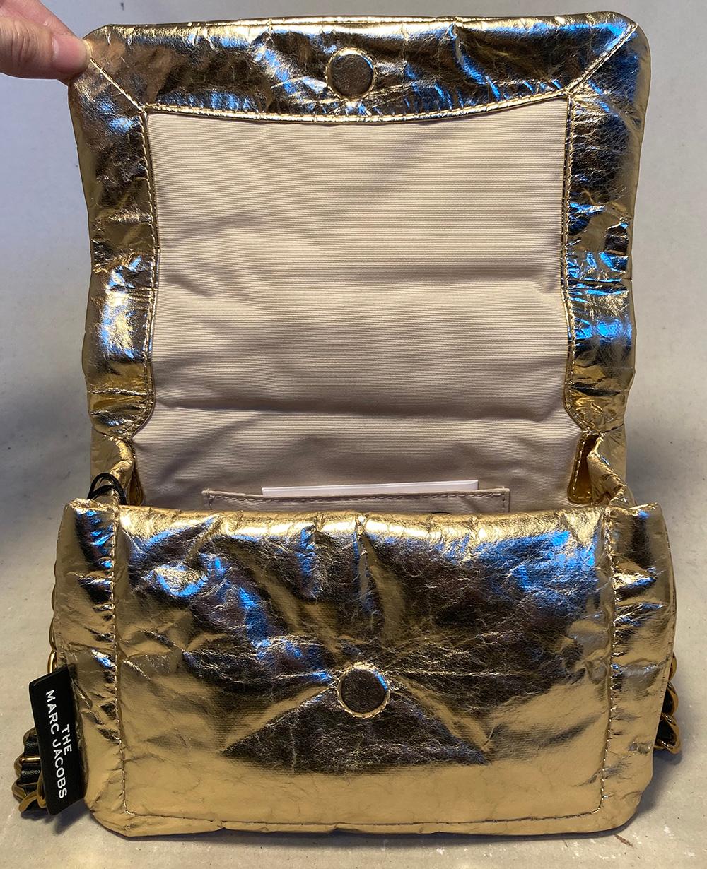 Women's Marc Jacobs Gold Pillow Bag  For Sale