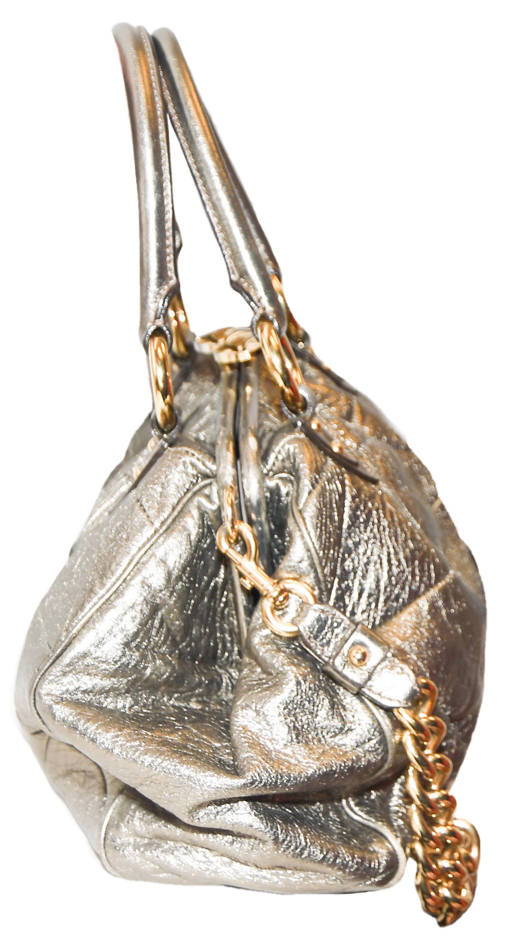 metallic marc jacobs bag