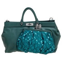 Marc Jacobs Green Leather Robert Duffy Bag on Bag Shoulder Bag