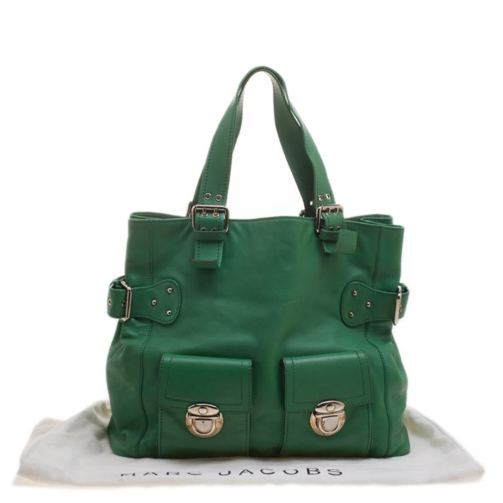 Marc Jacobs Green Leather Stella Tote 3