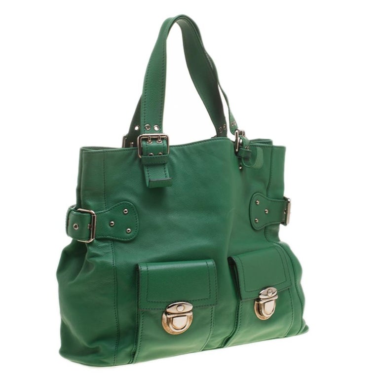 Marc Jacobs Green Leather Stella Tote at 1stDibs