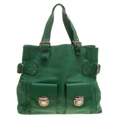 Marc Jacobs Green Leather Stella Tote