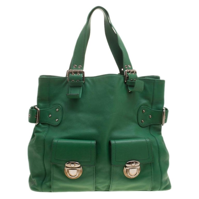 Marc Jacobs Green Leather Stella Tote at 1stDibs marc jacobs green purse