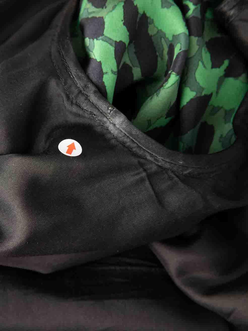 De las mujeres Marc Jacobs Vestido verde con estampado de leopardo y detalle de nudo Talla S en venta
