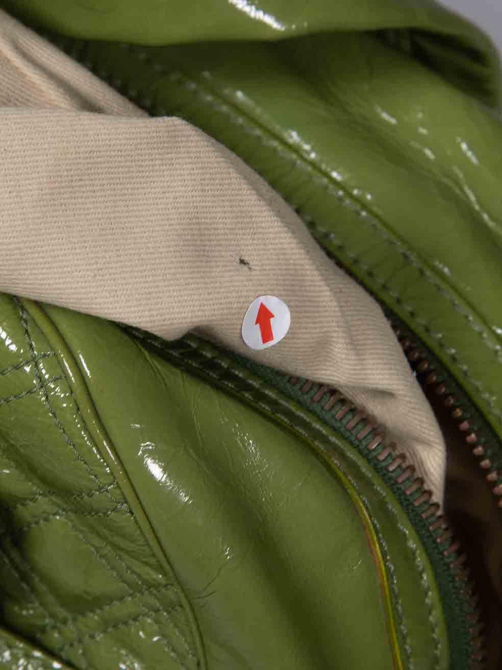 Marc Jacobs Green Patent Leather Ursula Bowler Bag 4