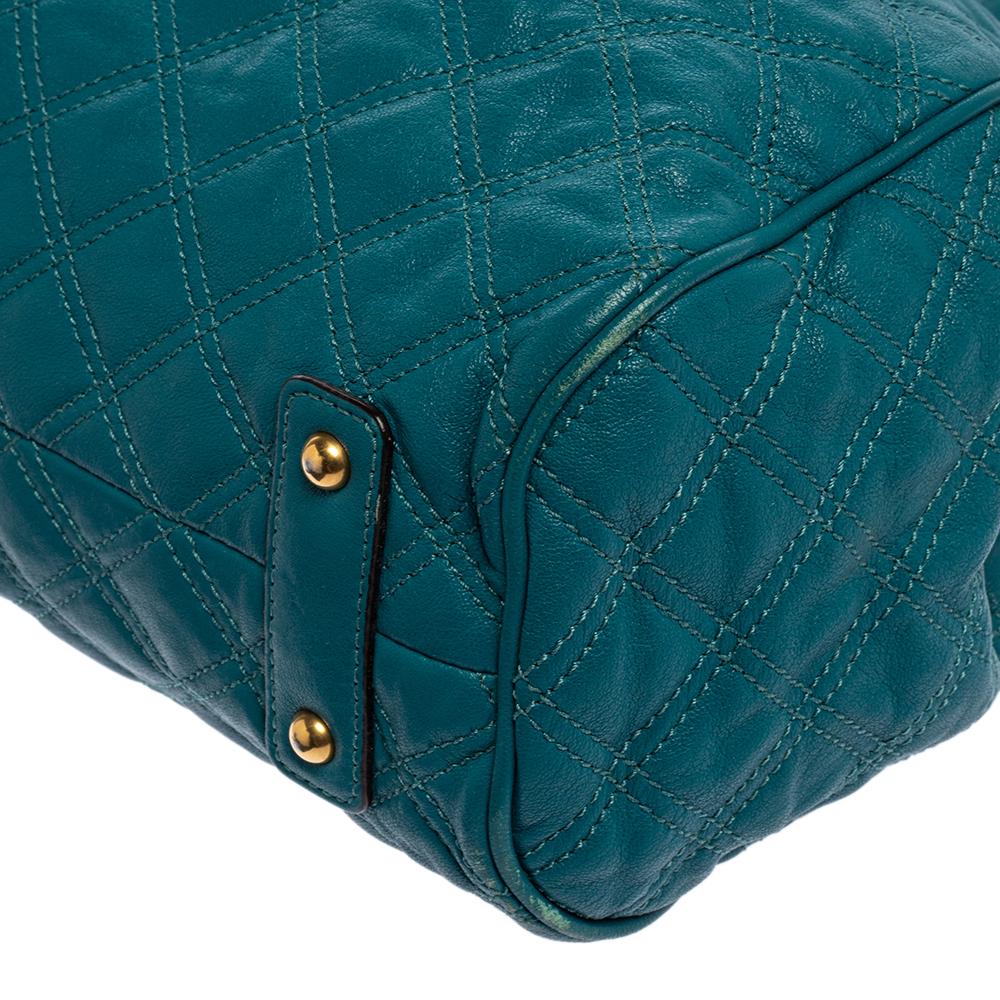 Marc Jacobs Green Quilted Leather Stam Satchel 2
