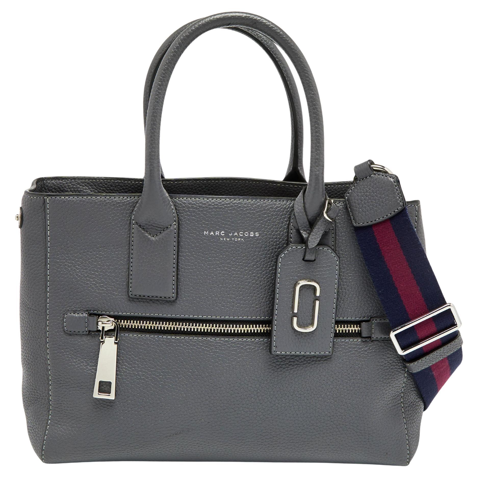 Marc Jacobs Grey Leather Gotham East West Tote For Sale at 1stDibs
