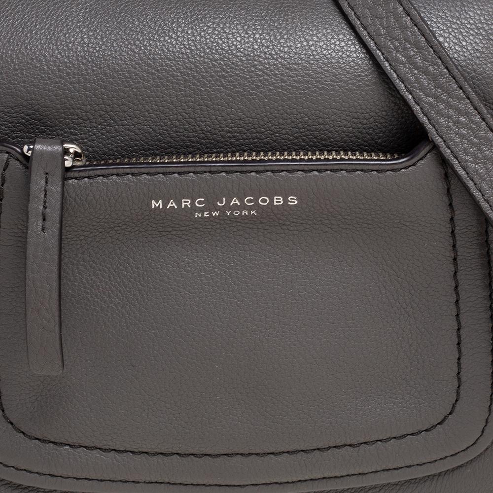 Gray Marc Jacobs Grey Leather Mini Empire City Crossbody Bag