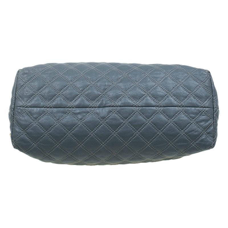 Marc Jacobs Grey Quilted Leather Bruna Belted Tote 5