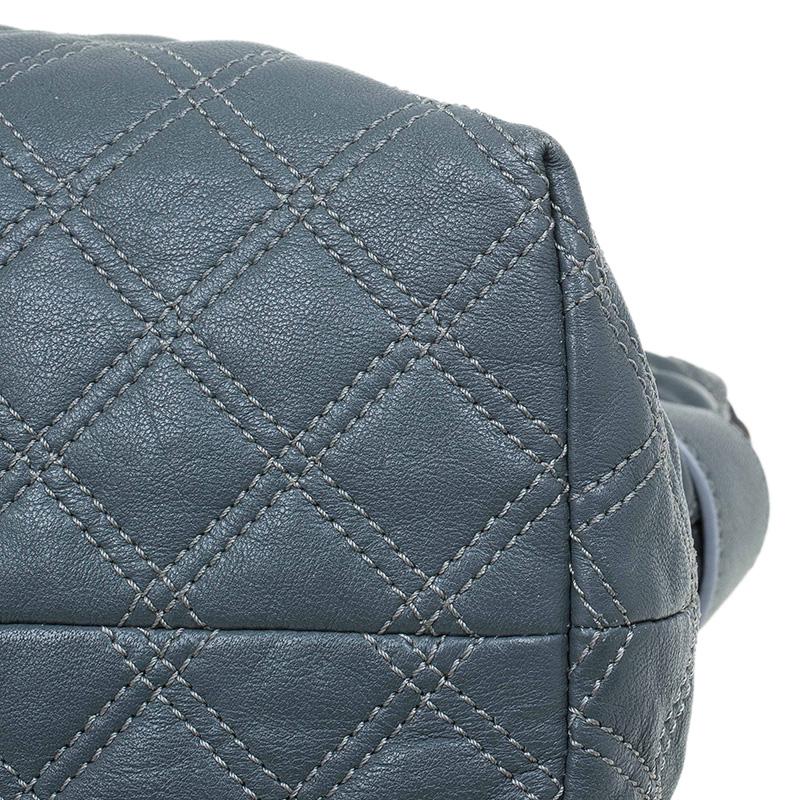 Marc Jacobs Grey Quilted Leather Bruna Belted Tote 6