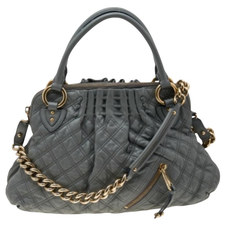 Marc Jacobs Borsa Cecilia in pelle trapuntata grigia in vendita
