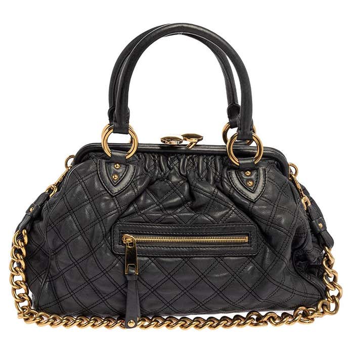 Marc Jacobs Grey Quilted Leather Stam Satchel at 1stDibs | marc jacobs ...