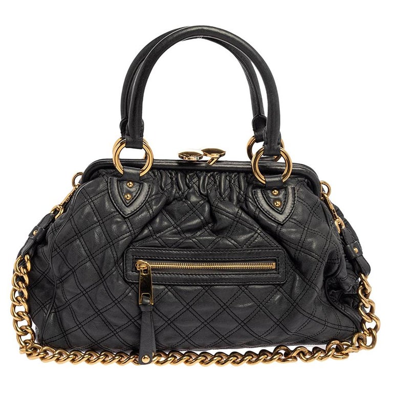 Marc Jacobs Grey Quilted Leather Stam Satchel at 1stDibs | marc jacobs  vintage bag, marc jacobs old bags, vintage marc jacobs bag