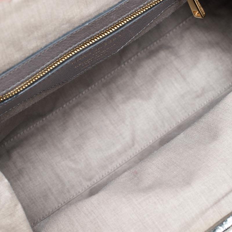 Marc Jacobs Grey/Silver Quilted Leather Stam Shoulder Bag 2