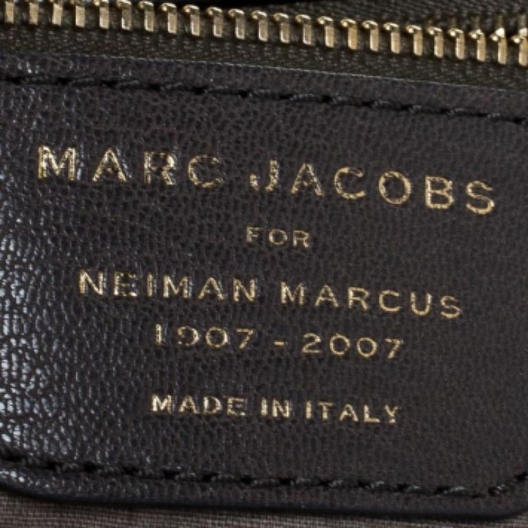 Grigio Marc Jacobs Borsa a spalla in pelle trapuntata grigio/argento Stam in vendita