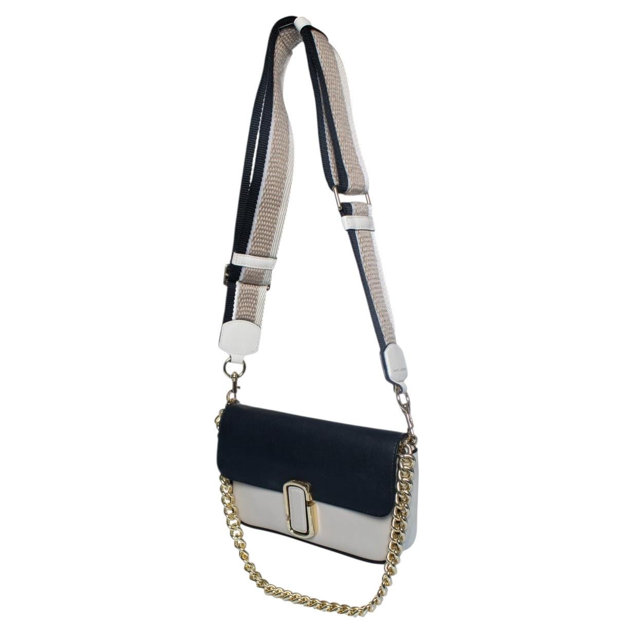 Marc Jacobs, J Marc shoulder bag in beige / black For Sale