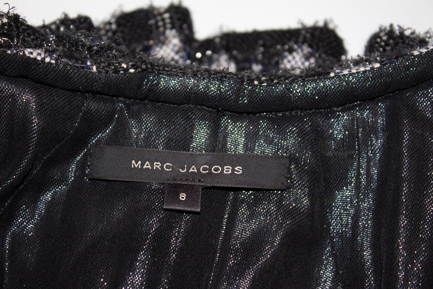 Marc Jacobs Jacket , Black Grey, Silver and White. In Good Condition For Sale In London, GB