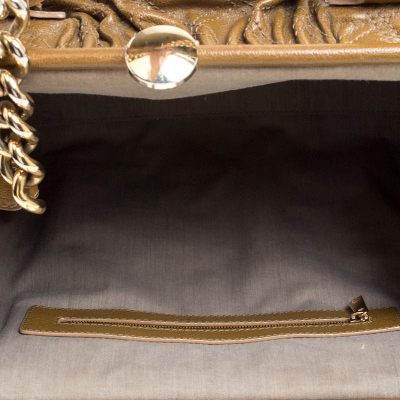 Marc Jacobs Khaki Quilted Leather Stam Shoulder Bag 2