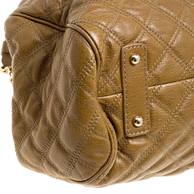 Marc Jacobs Khaki Quilted Leather Stam Shoulder Bag 4