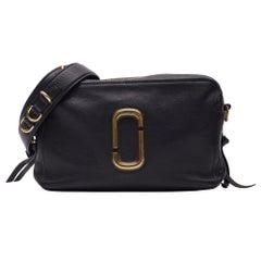 Marc Jacobs Schwarze Softshot 21 Umhängetasche aus Leder in Schwarz