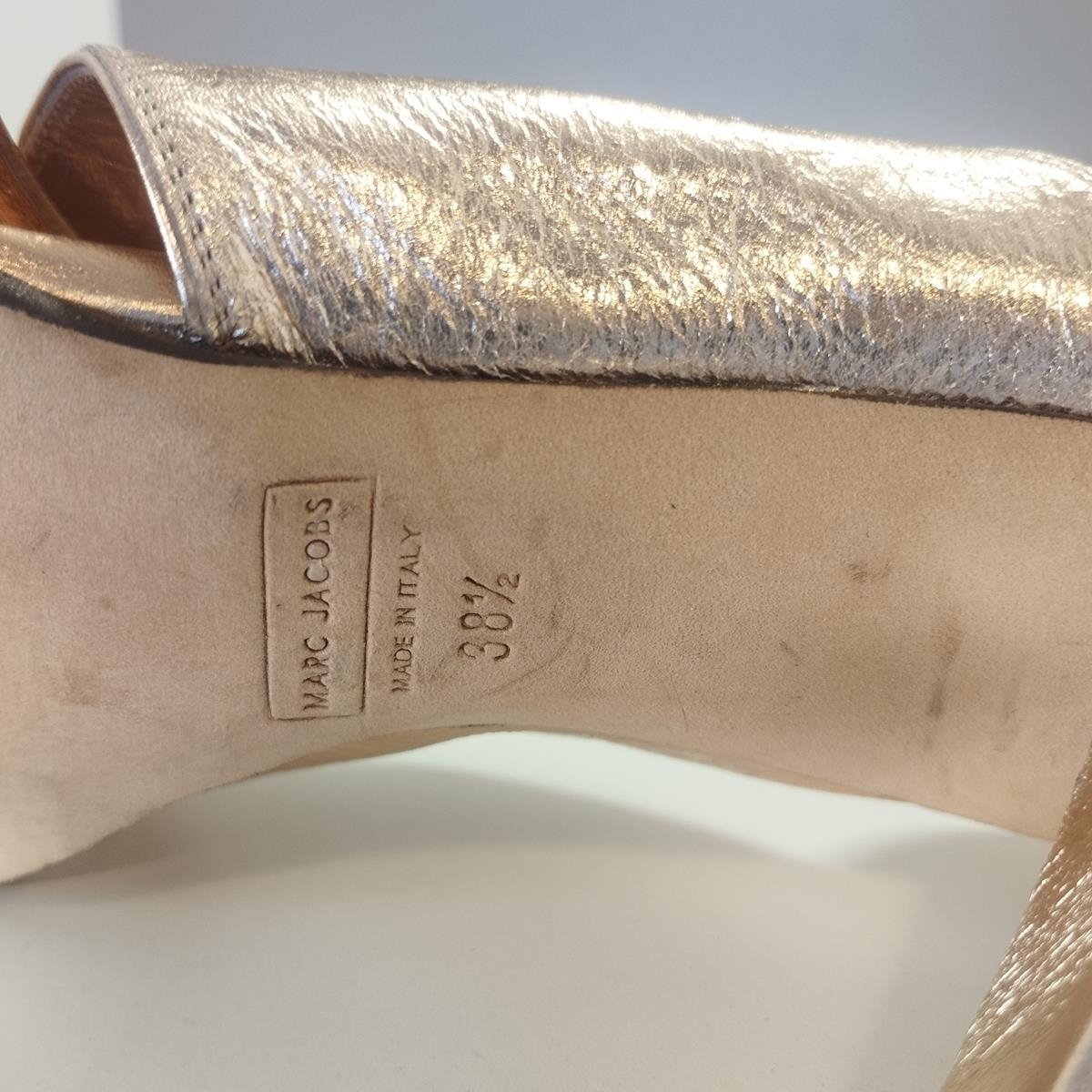 Marc Jacobs Leather Sandals IT 38.5 For Sale 1