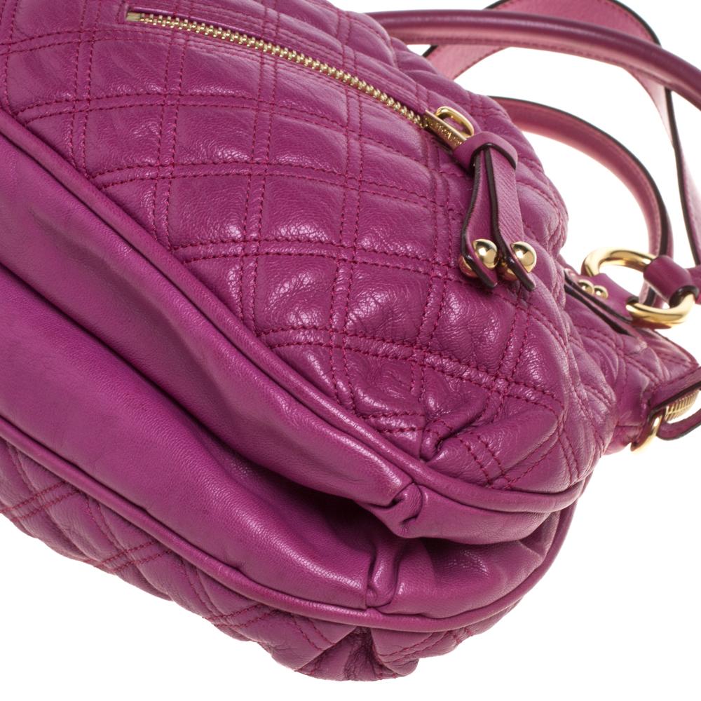 Marc Jacobs Magenta Quilted Leather Cecilia Satchel 2