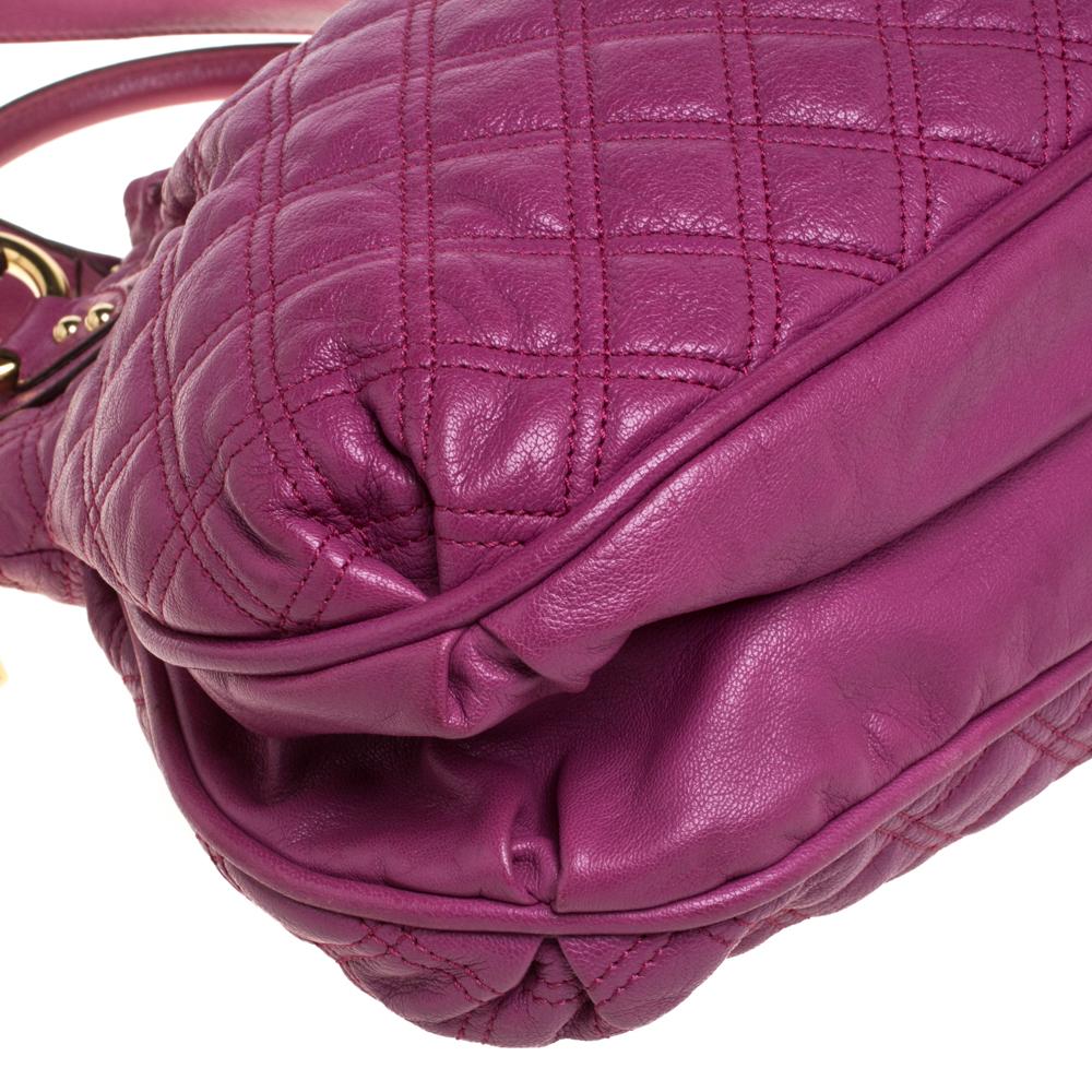 Marc Jacobs Magenta Quilted Leather Cecilia Satchel 3