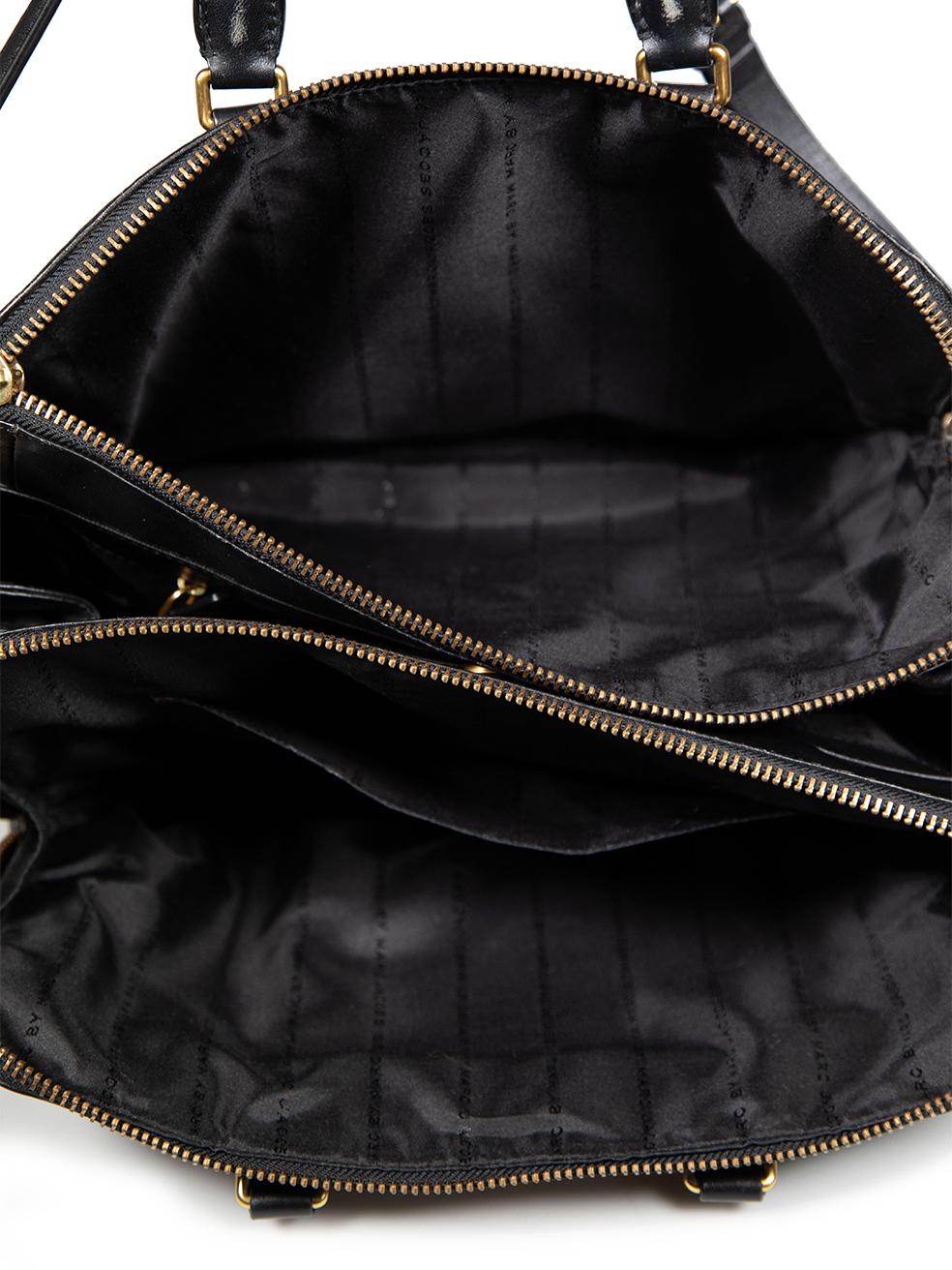 Marc Jacobs Marc By Marc Jacobs Black Leather Medium Handbag For Sale 1
