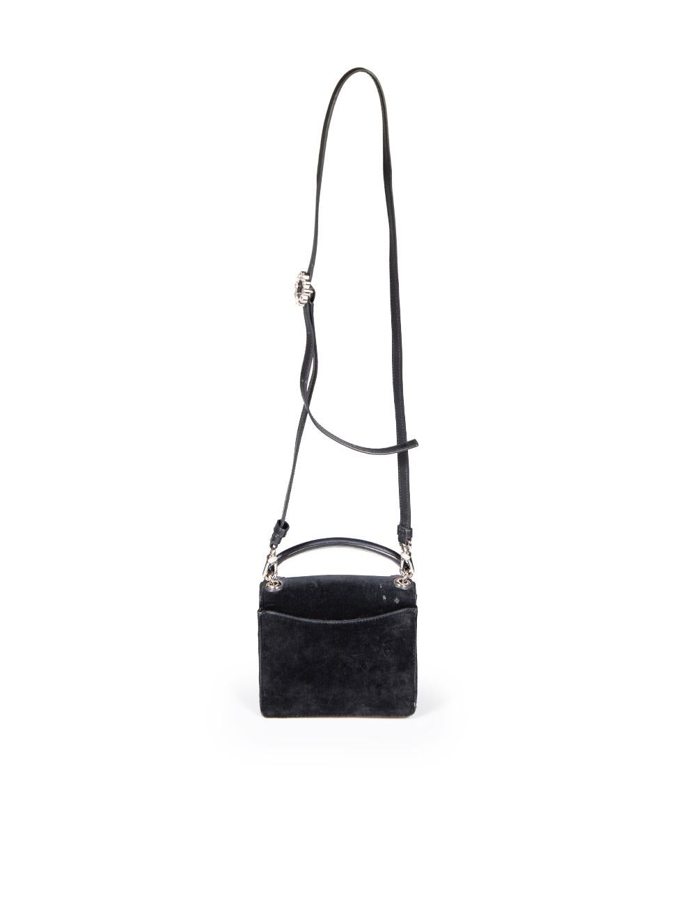 Marc Jacobs Marc By Marc Jacobs Black Velvet The Box Crystal Bag In Excellent Condition In London, GB