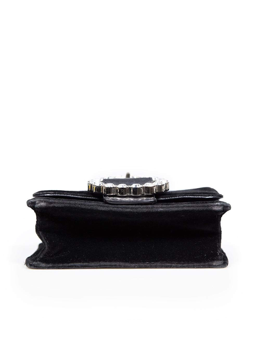 Women's Marc Jacobs Marc By Marc Jacobs Black Velvet The Box Crystal Bag