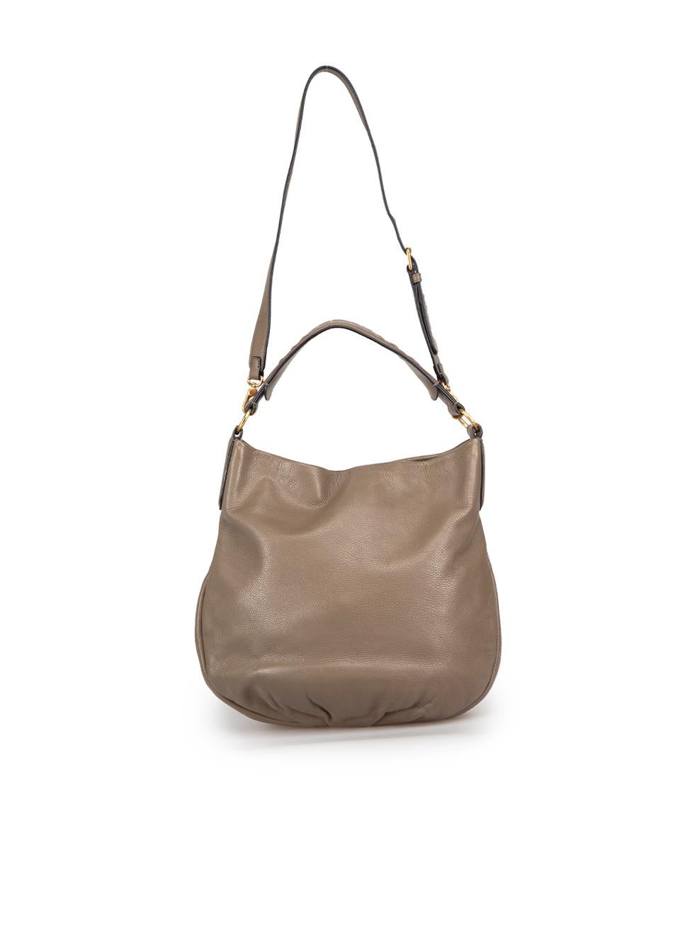 Brown Marc Jacobs Marc by Marc Jacobs Taupe Leather Hobo Bag
