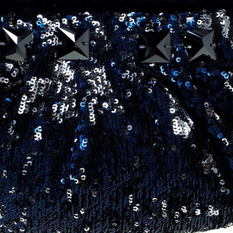 Women's Marc Jacobs Metallic Blue Sequin Little Stam Bag