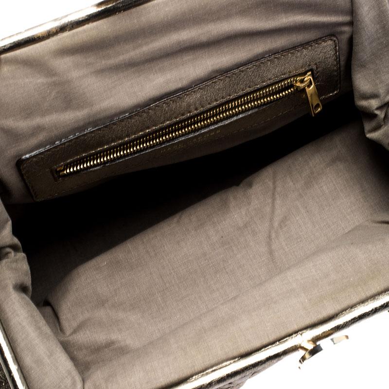 Marc Jacobs Metallic Quilted Leather Stam Shoulder Bag 4