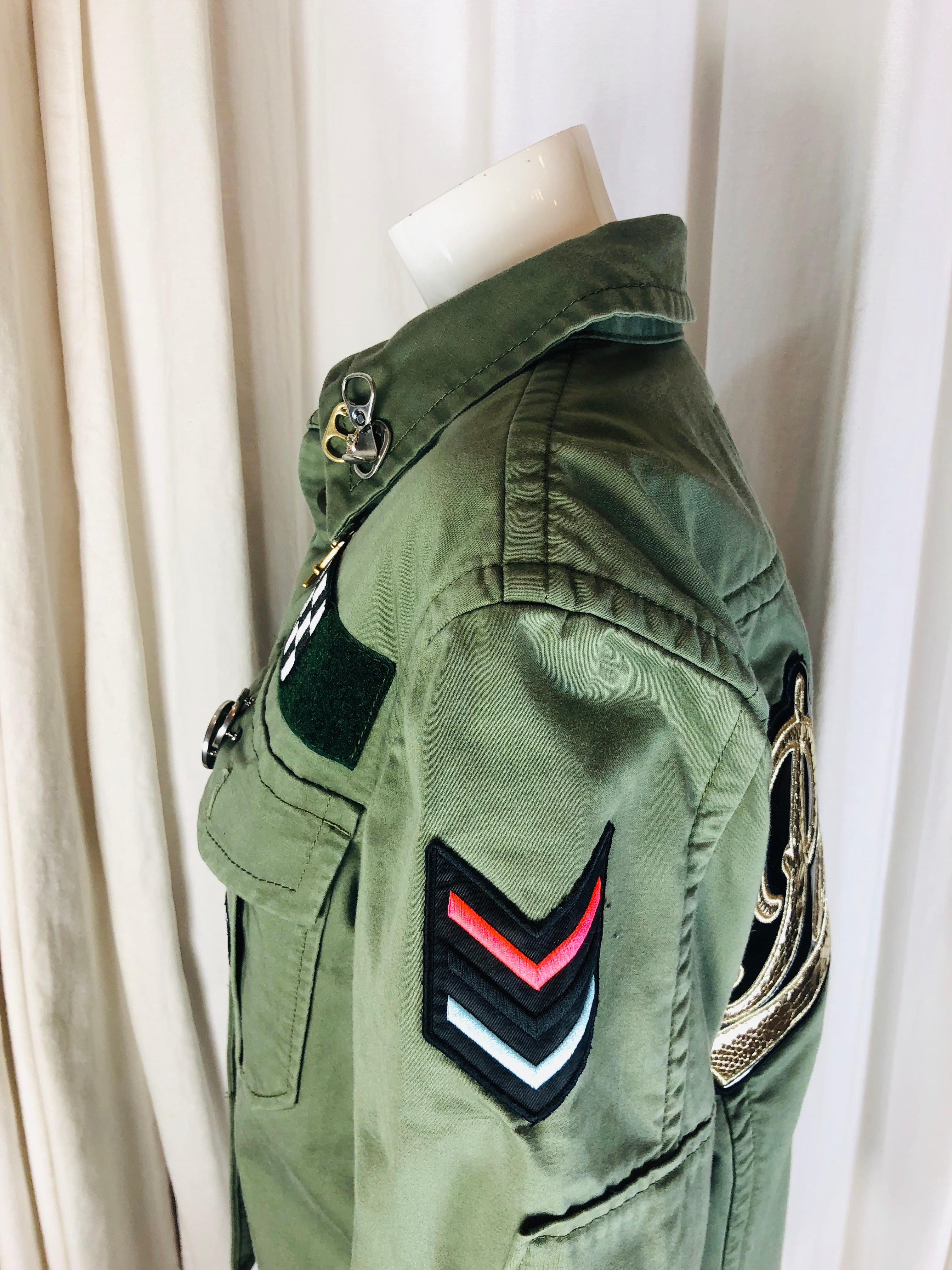 Gray Marc Jacobs Military Style Jacket 