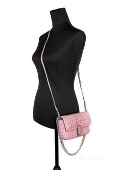 Marc Jacobs Monogram Quilted Leather Shoulder Bag — Pink