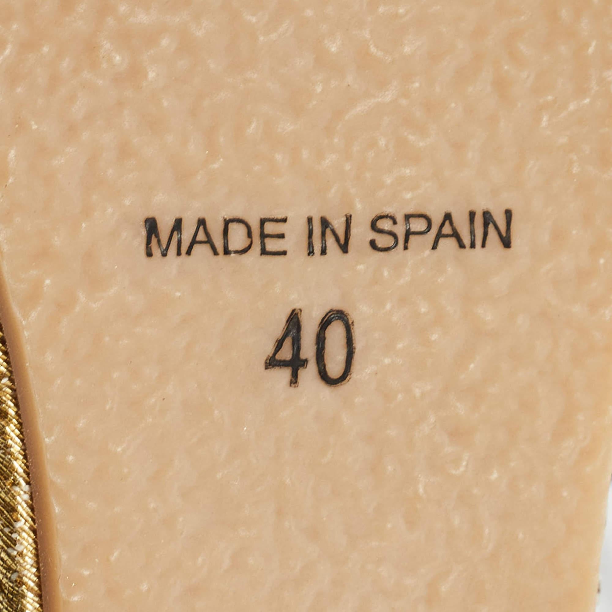 Marc Jacobs - Sandales compensées espadrilles multicolores gris gros, taille 40 en vente 3
