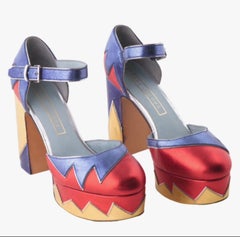 Marc Jacobs Multicolor Leather Platform Pumps