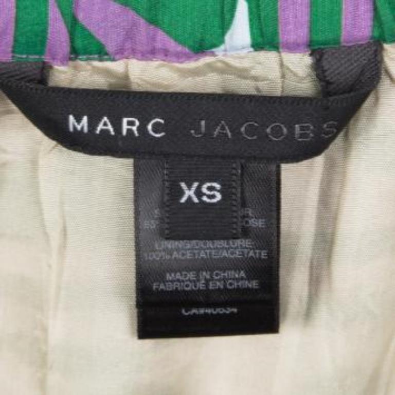 Donna Marc Jacobs Gonna a strati con fondo increspato stampata multicolore XS in vendita