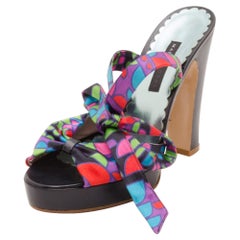 Marc Jacobs Multicolor Printed Sandals Size 38