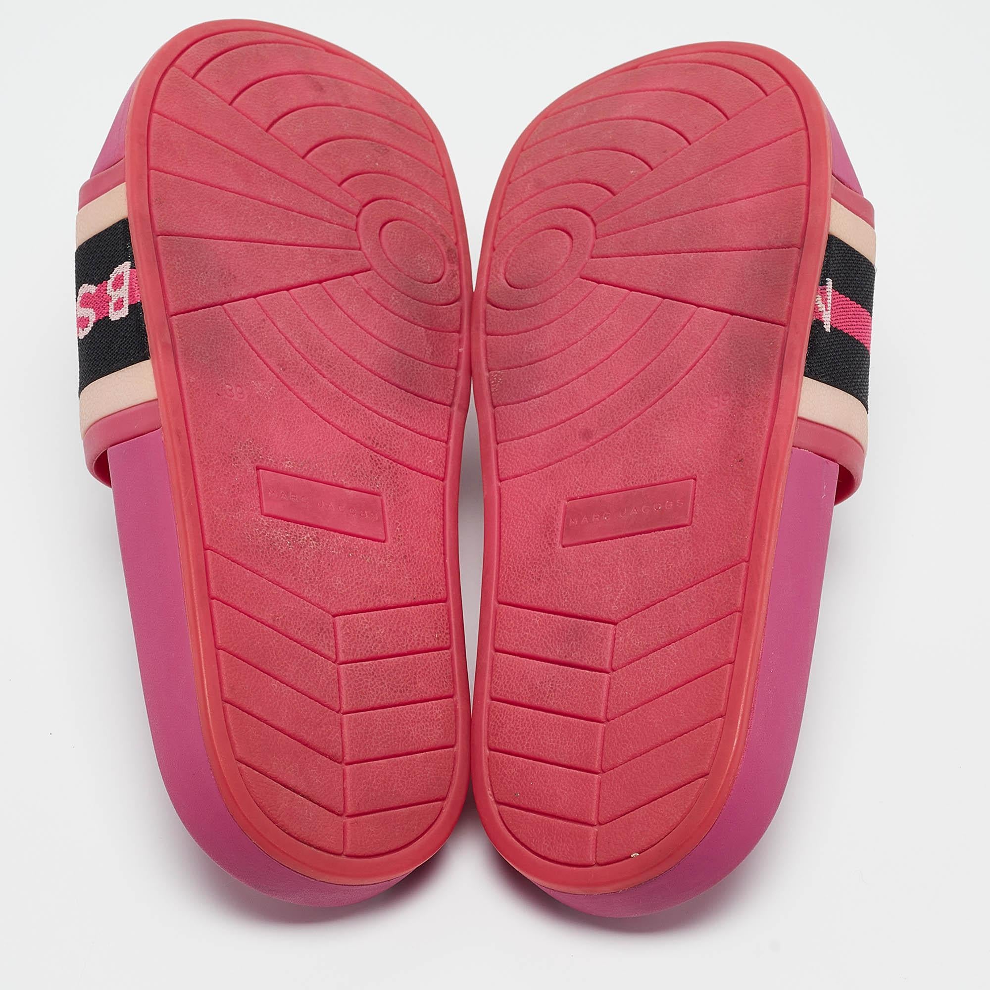 Marc Jacobs - Chausssures plates en caoutchouc multicolore, taille 39 en vente 1