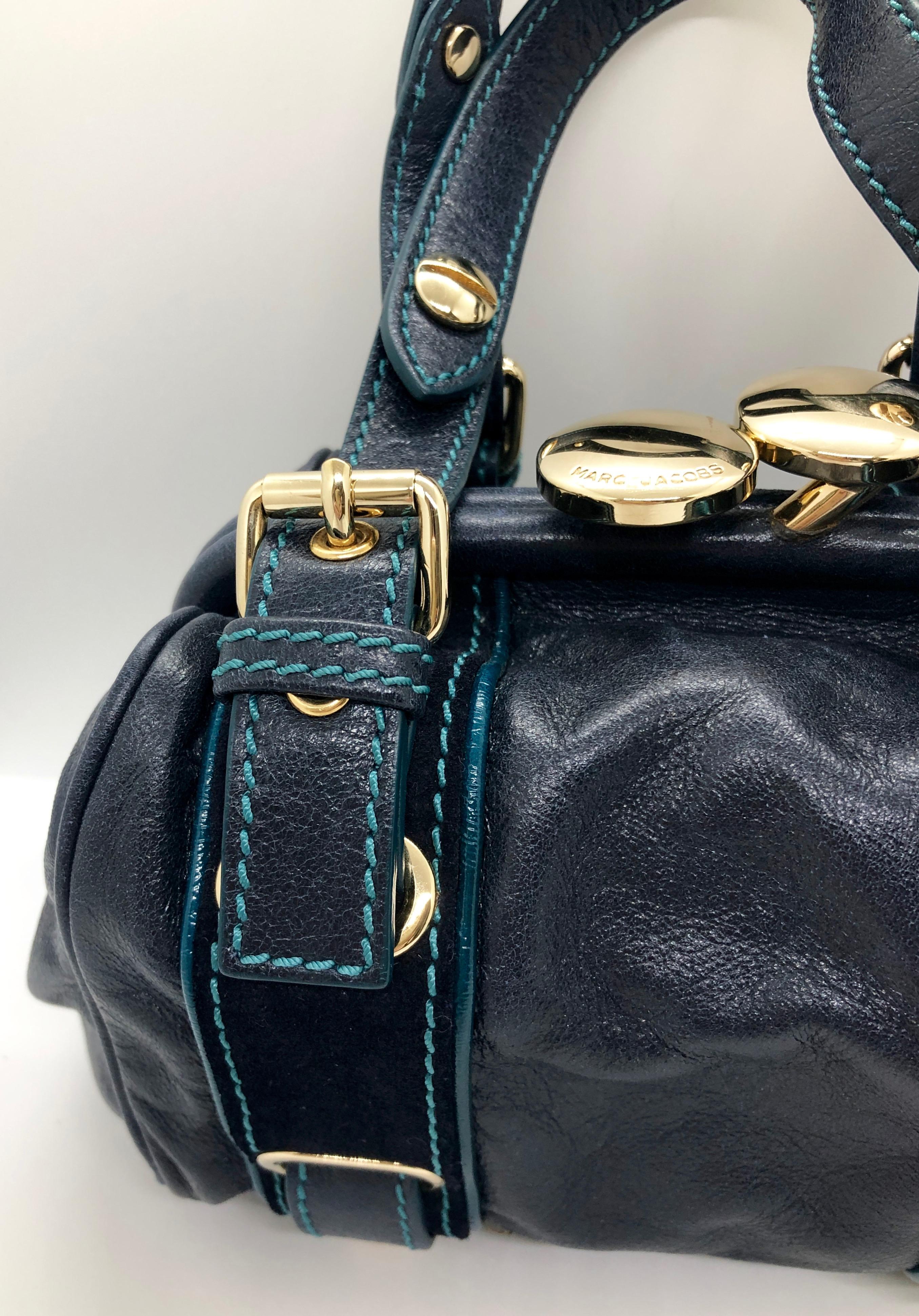 teal handbag