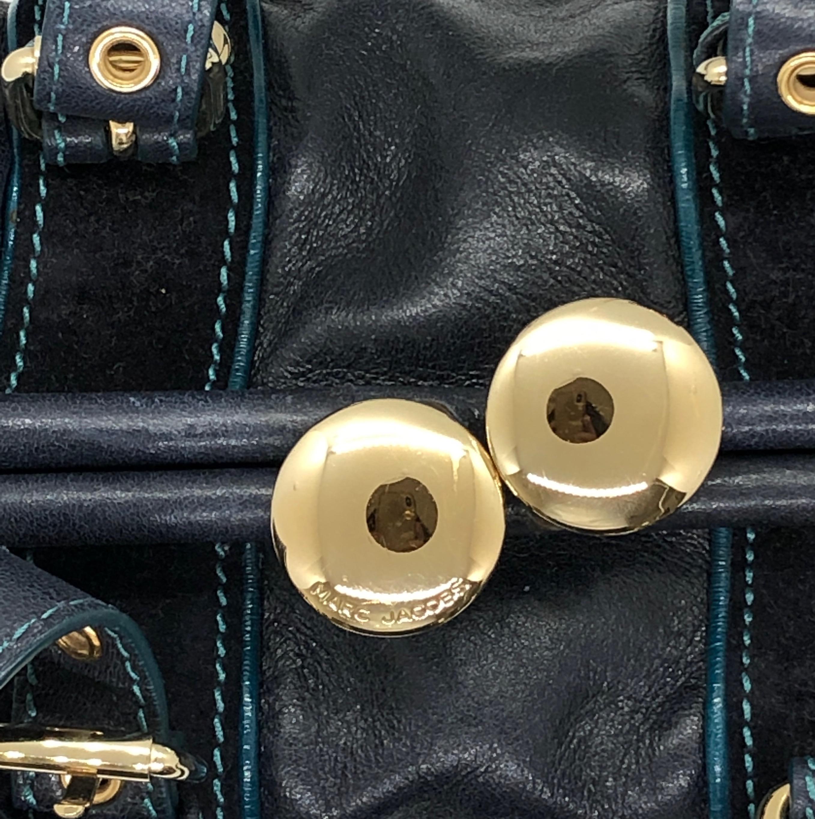 teal blue handbag