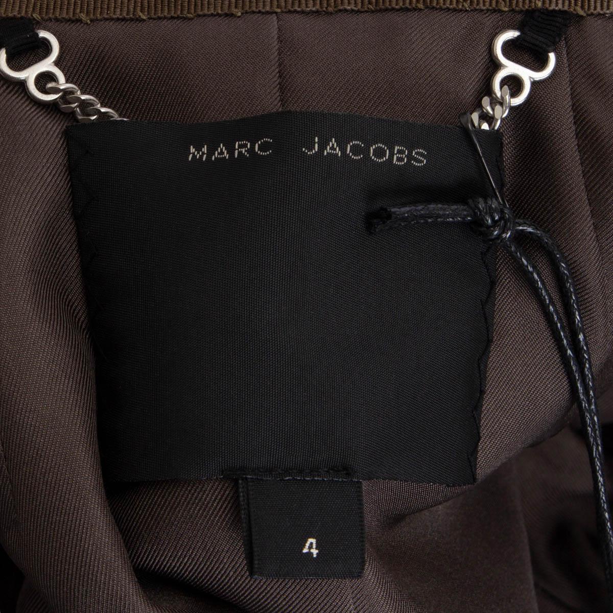 MARC JACOBS olive green wool MILITARY Jacket 4 S For Sale at 1stDibs