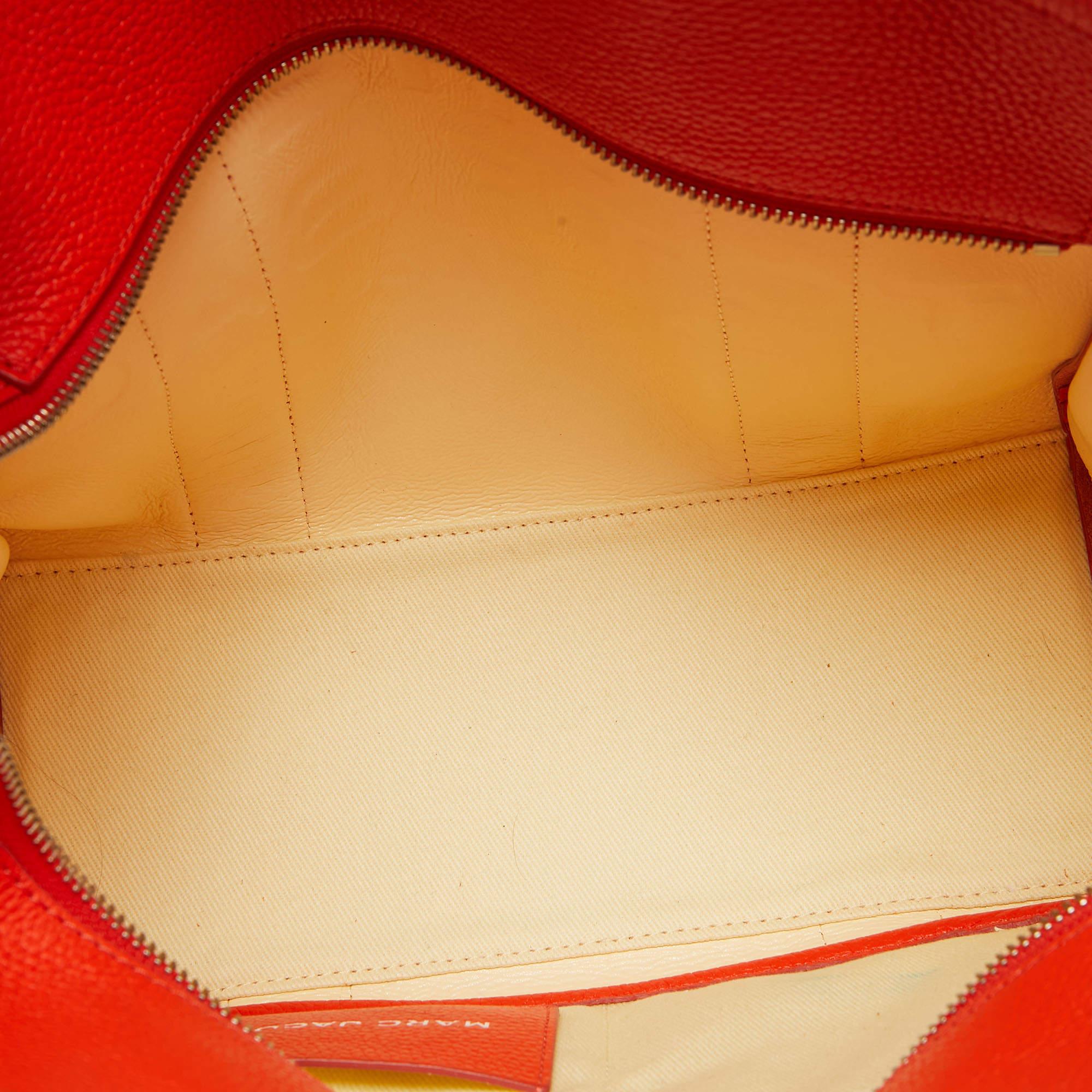 Marc Jacobs Orange Leder Medium The Tote Bag im Angebot 8