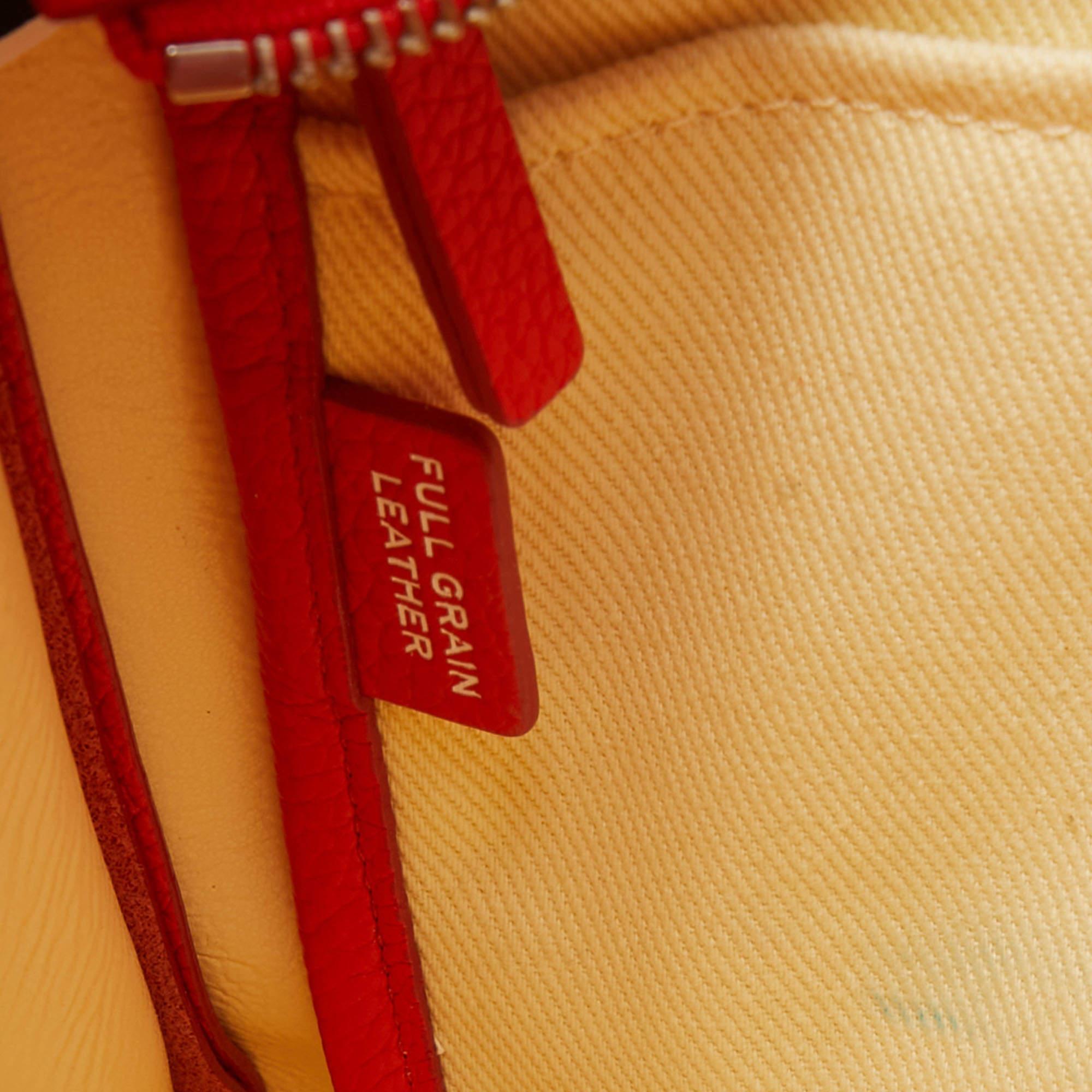Marc Jacobs Orange Leder Medium The Tote Bag im Angebot 11